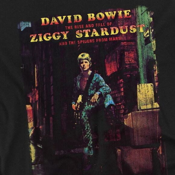 David Bowie Unisex Adult Ziggy Stardust Album T-Shirt / Black - Picture 3 of 3